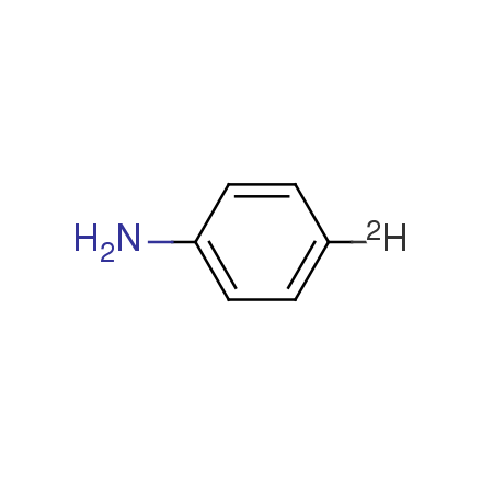 4-deuterio-aniline结构式