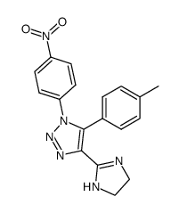 1-(p-nitrophenyl)-4-(2-imidazolinyl)-5-(p-methylphenyl)-1,2,3-triazole Structure