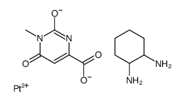 3-methylorotato-(1,2-diaminocyclohexane)platinum (II) Structure