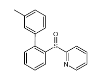 2-[(3'-methylbiphenyl-2-yl)sulfinyl]pyridine结构式