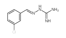 2-[(3-chlorophenyl)methylideneamino]guanidine结构式