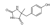 5-(4-hydroxy-benzyl)-5-methyl-imidazolidine-2,4-dione Structure