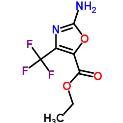ETHYL 2-AMINO-4-(TRIFLUOROMETHYL)OXAZOLE-5-CARBOXYLATE Structure
