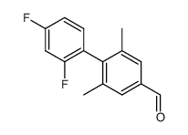 2,6-dimethyl-2',4'-difluorobiphenyl-4-carboxaldehyde结构式