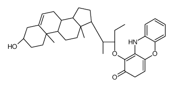 22-phenoxazonoxy-5-cholene-3 beta-ol Structure