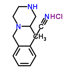 2-(2-Methyl-piperazin-1-ylmethyl)-benzonitrile hydrochloride结构式