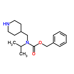 Benzyl isopropyl(4-piperidinylmethyl)carbamate结构式