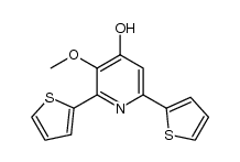 3-methoxy-2,6-di(2-thienyl)pyridin-4-ol结构式