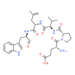 cyclo(glutamyl-prolyl-valyl-leucyl-tryptophyl) Structure