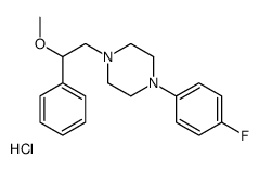 1-(4-fluorophenyl)-4-(2-methoxy-2-phenyl-ethyl)piperazine hydrochloride结构式