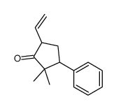 5-ethenyl-2,2-dimethyl-3-phenylcyclopentan-1-one结构式