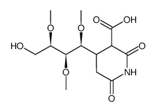 4-((1S,2R,3R)-4-Hydroxy-1,2,3-trimethoxy-butyl)-2,6-dioxo-piperidine-3-carboxylic acid Structure