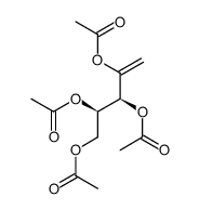(+)-(3S,4R)-2,3,4,5-tetraacetoxypent-1-ene Structure
