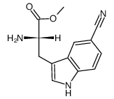 5-Cyano-L-tryptophan methyl ester Structure