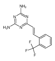 2,4-diamino--6-<2-(2-trifluoromethylphenyl)ethenyl>-1,3,5-triazine结构式