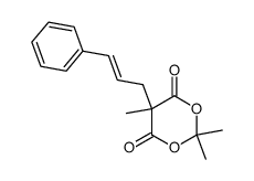 5-cinnamyl-2,2,5-trimethyl-1,3-dioxane-4,6-dione结构式
