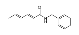 5-hexa-2,4-dienoic acid benzyl amide结构式