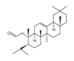 3,4-seco-3-nor-olean-12-en-2-al Structure