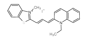 4,5-Benzo-1'-ethyl-3-methyl-chinathiacarbocyanineiodide结构式