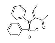 1-[1-(benzenesulfonyl)-3-methylindol-2-yl]ethanone结构式