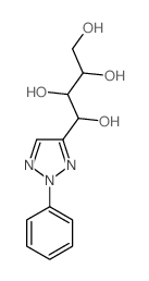 1,2,3,4-Butanetetrol,1-(2-phenyl-2H-1,2,3-triazol-4-yl)- structure