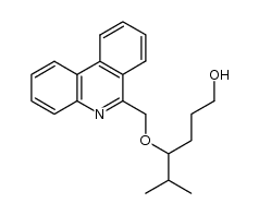 5-methyl-4-(6-phenanthridinylmethoxy)-1-hexanol Structure