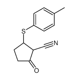 2-cyano-3-((4-methylphenyl)thio)cyclopentan-1-one Structure