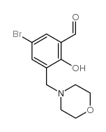 5-溴-2-羟基-3-(4-吗啉甲基)苯甲醛结构式