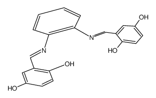 2,2'-[1,2-phenylenebis(nitrilomethylidyne)]bis(4-hydroxyphenol) Structure