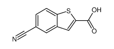 5-cyanobenzo[b]thiophene-2-carboxylic acid结构式