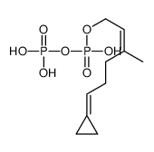 6-cyclopropylidene-3-methyl-2-hexen-1-yl pyrophosphate结构式