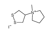 1-(dithiolan-4-yl)-1-methylpyrrolidin-1-ium,iodide Structure