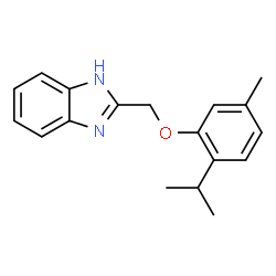 2-{[5-methyl-2-(propan-2-yl)phenoxy]methyl}-1H-benzimidazole structure