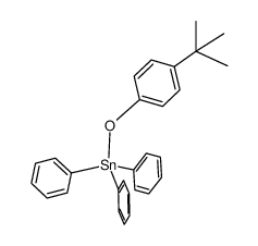 triphenyl(4-t-butylphenoxo)tin(IV) Structure