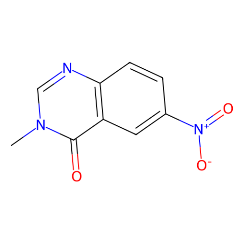 3-甲基-6-硝基喹唑啉-4(3H)-酮结构式