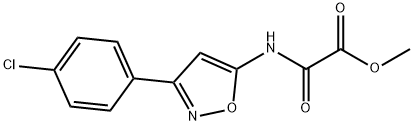 Methyl {[3-(4-chlorophenyl)-1,2-oxazol-5-yl]carbamoyl}formate structure