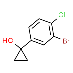 1-(3-溴-4-氯苯基)环丙烷-1-醇结构式