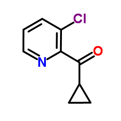 (3-Chloro-2-pyridinyl)(cyclopropyl)methanone结构式