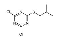 2,4-dichloro-6-isobutylsulfanyl-[1,3,5]triazine结构式