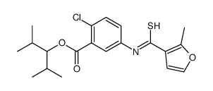 2,4-dimethylpentan-3-yl 2-chloro-5-[(2-methylfuran-3-carbothioyl)amino]benzoate Structure