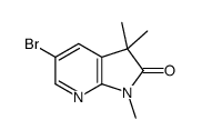 5-bromo-1,3,3-trimethylpyrrolo[2,3-b]pyridin-2-one Structure