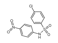 N-(p-Nitrophenyl)-p-chlorobenzenesulfonamide Structure