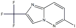 6-Iodo-2-trifluoromethyl-imidazo[1,2-b]pyridazine结构式
