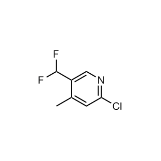 2-Chloro-5-(difluoromethyl)-4-methylpyridine Structure