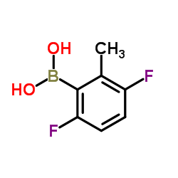 2,5-Difluoro-6-methylphenylboronic acid Structure