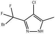 3-二氟溴甲基-4-氯-5-甲基-1H-吡唑结构式