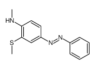 N-methyl-2-methylsulfanyl-4-phenyldiazenylaniline Structure