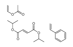 dipropan-2-yl (E)-but-2-enedioate,ethenyl acetate,styrene结构式
