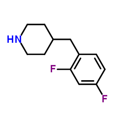 4-(2,4-二氟苄基)哌啶结构式