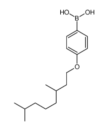 4-(3,7-二甲基辛氧基)苯硼酸结构式